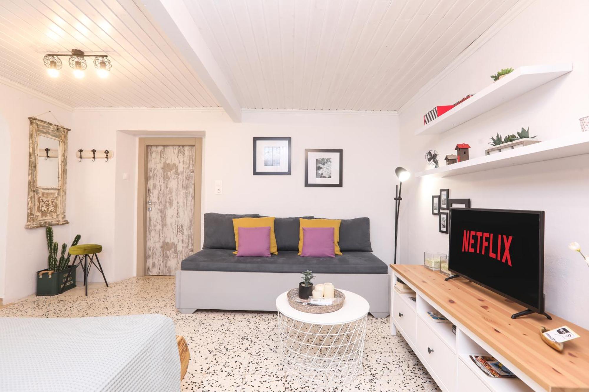 Joannas Sea-View Stone House Apartment Katavolos Luaran gambar